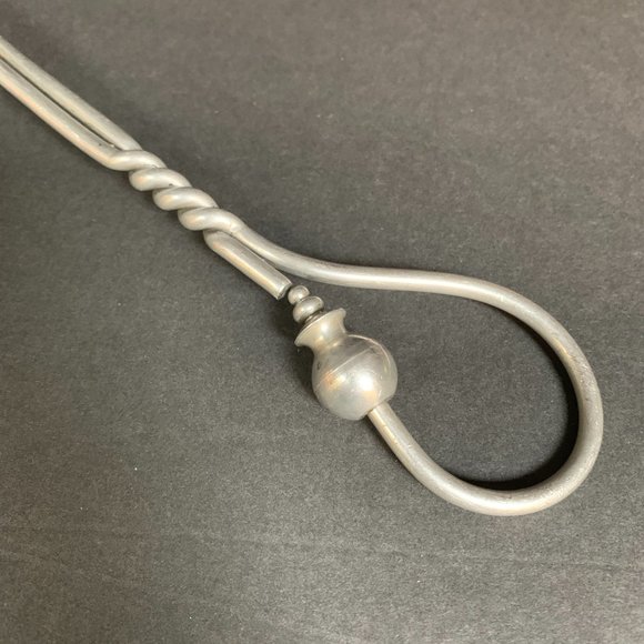 VTG Aluminum Candle Snuffer Mid-century Modern Handcrafted Silver MCM Scarce - Picture 5 of 9